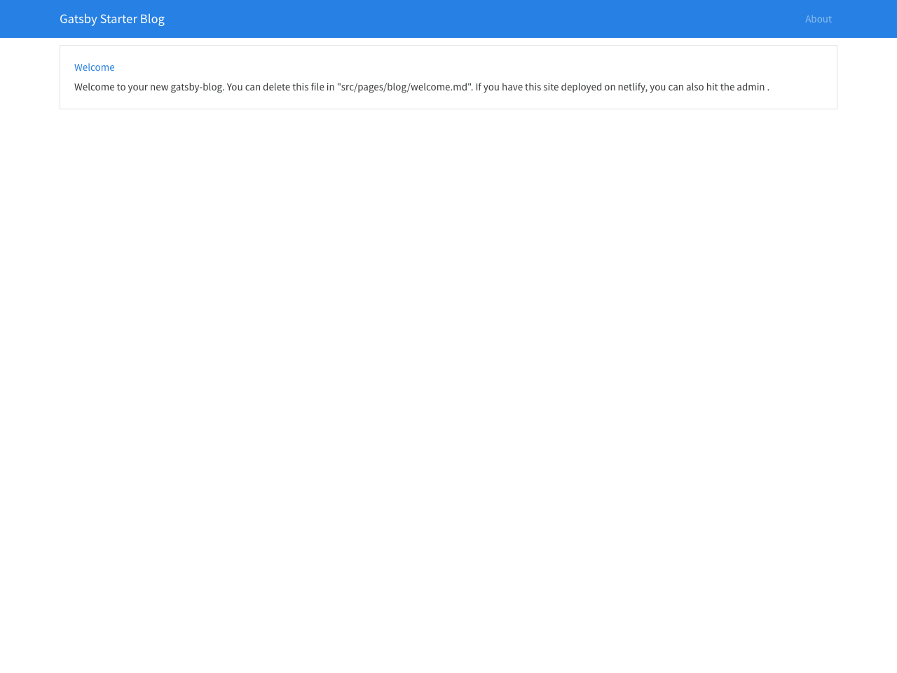 Gatsby Starter Bootstrap Netlify screenshot