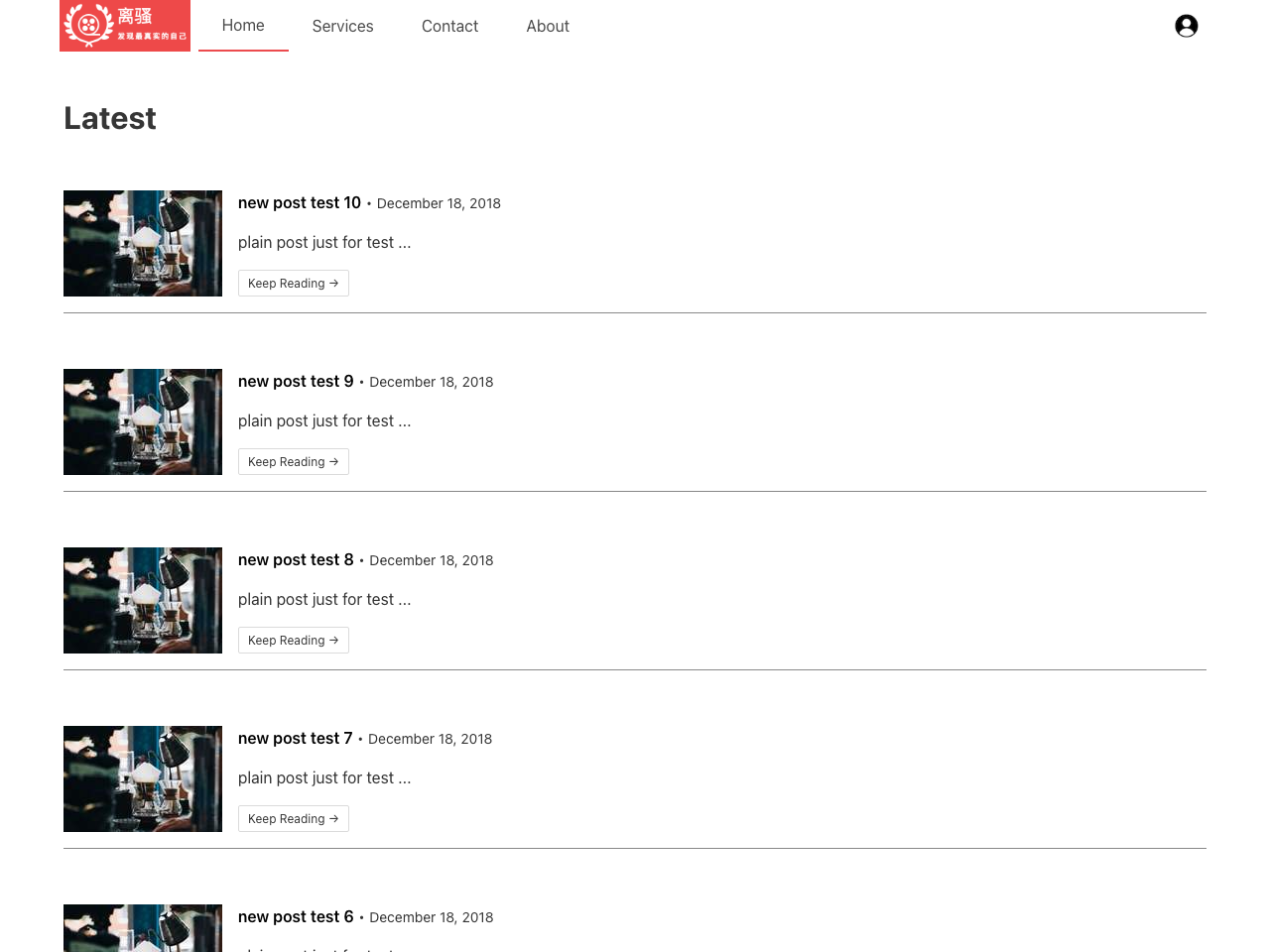 Gatsby Netlify Identity screenshot
