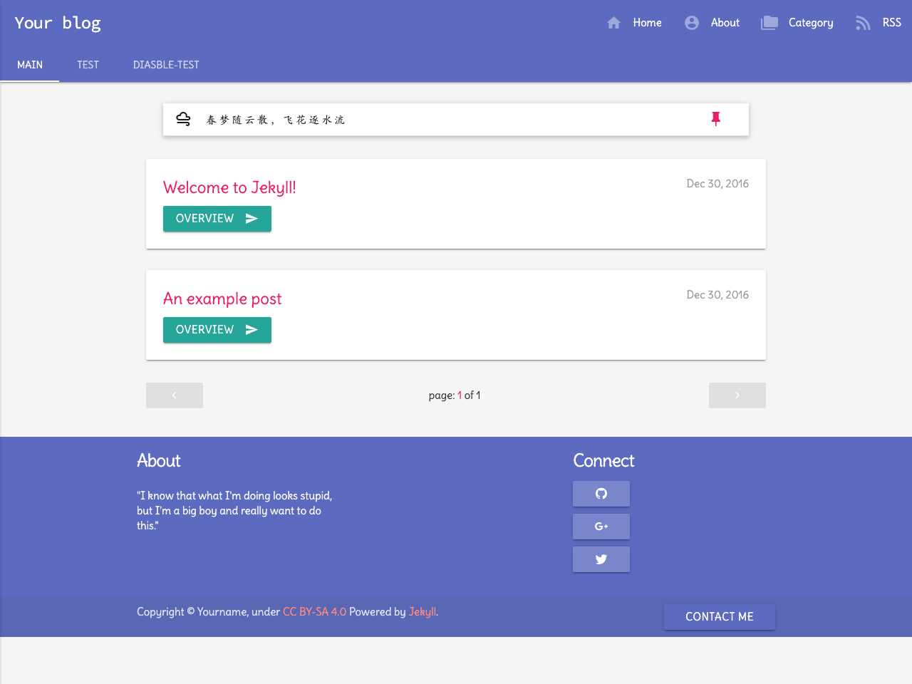 Material blog screenshot