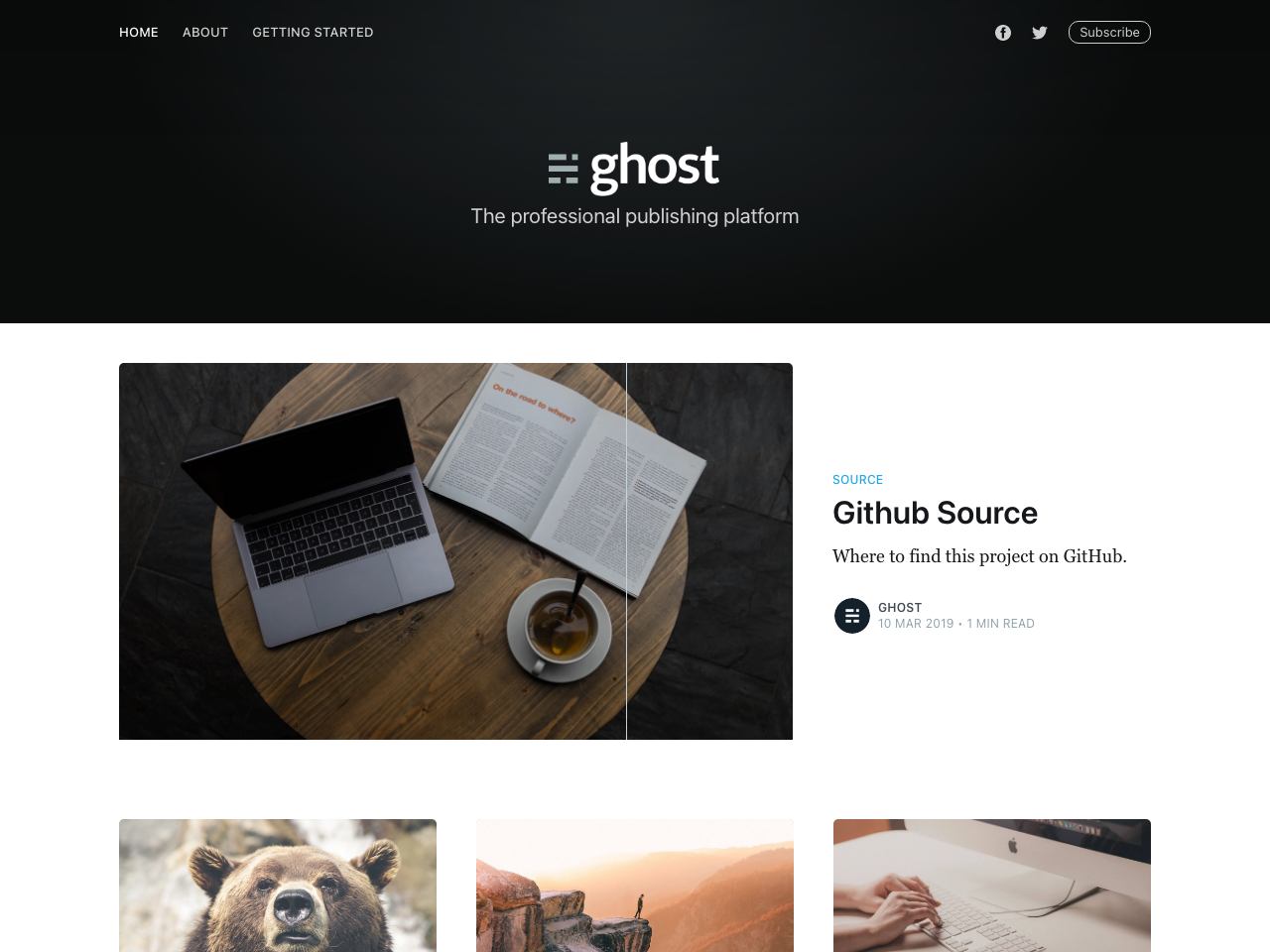 Gatsby Casper screenshot