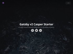 Gatsby V2 Starter Casper screenshot