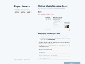 Popup Tweets screenshot